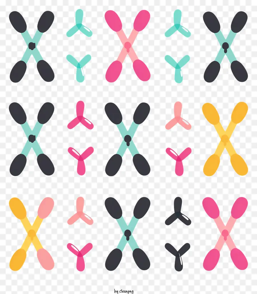 хромосомный，симметричный рисунок PNG