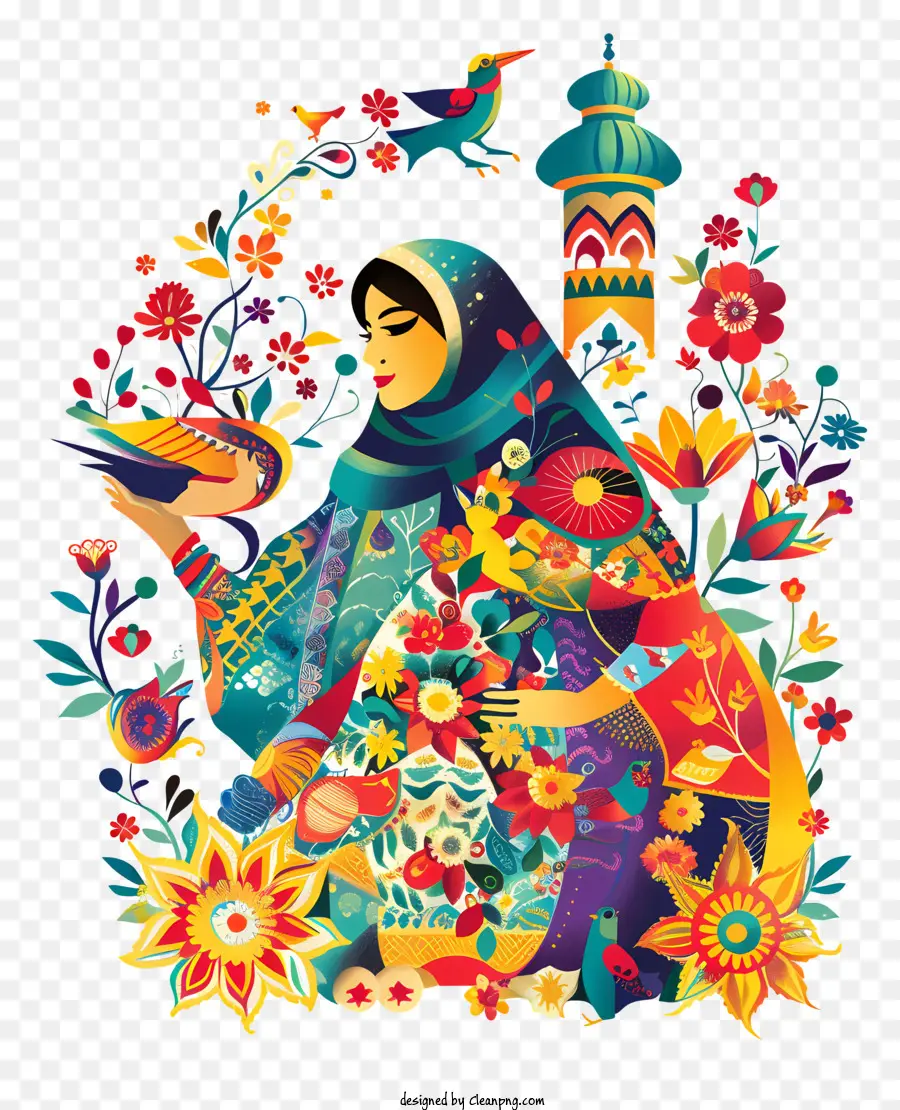 персидский Новый год，Женщина PNG