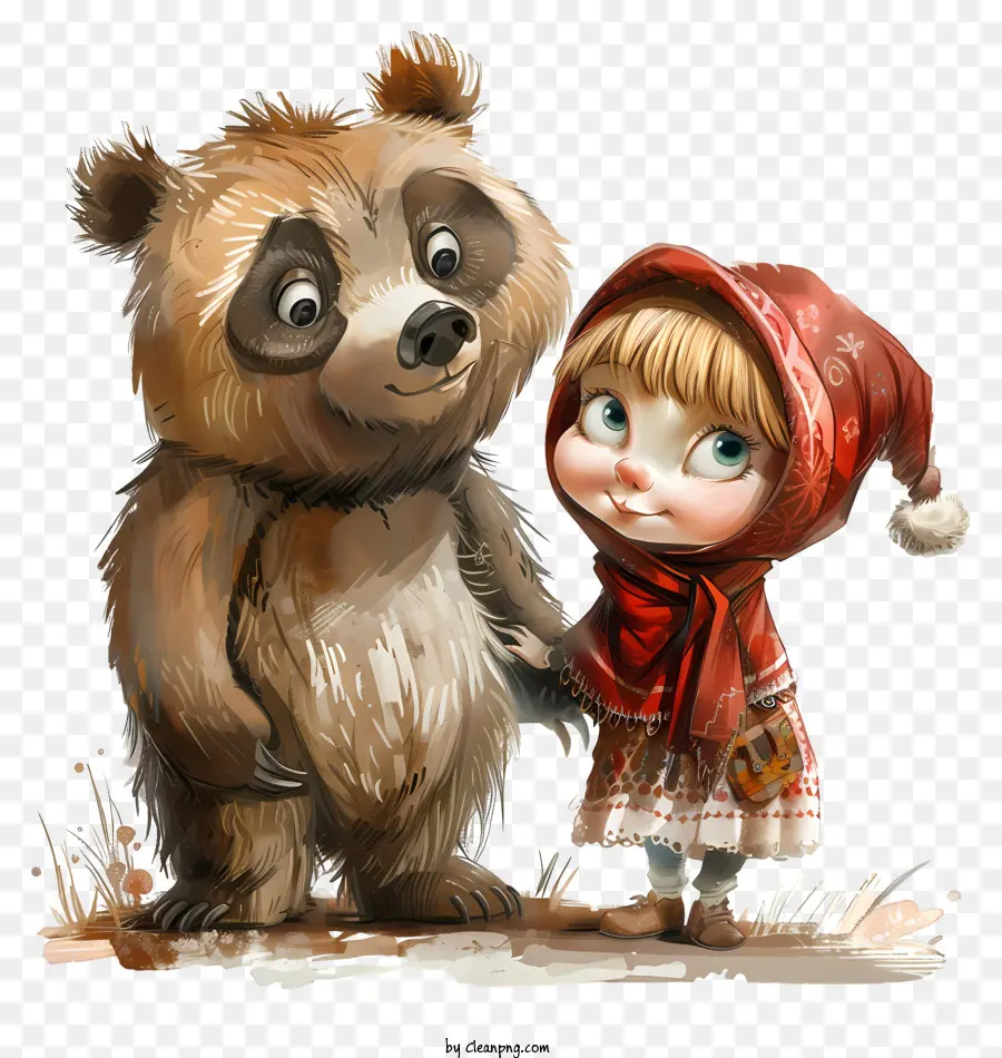 Маша и Медведь，персонажа из мультфильма PNG
