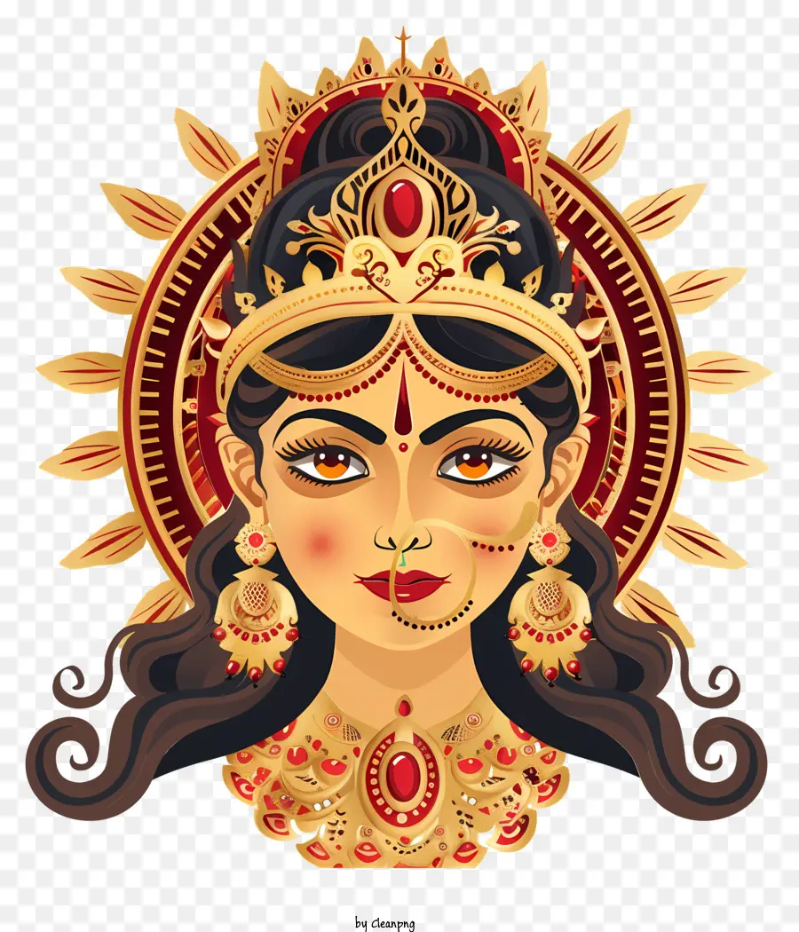 дурга маа，индуистская богиня PNG