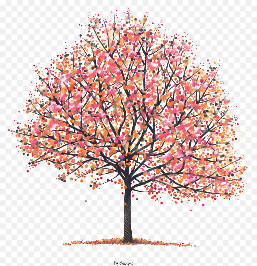 Весеннее дерево，осеннее дерево PNG
