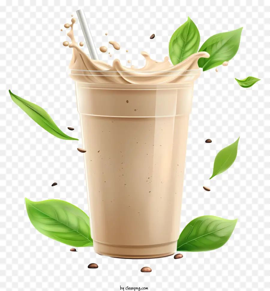 Веганский протеиновый коктейль，Замороженный кофе PNG