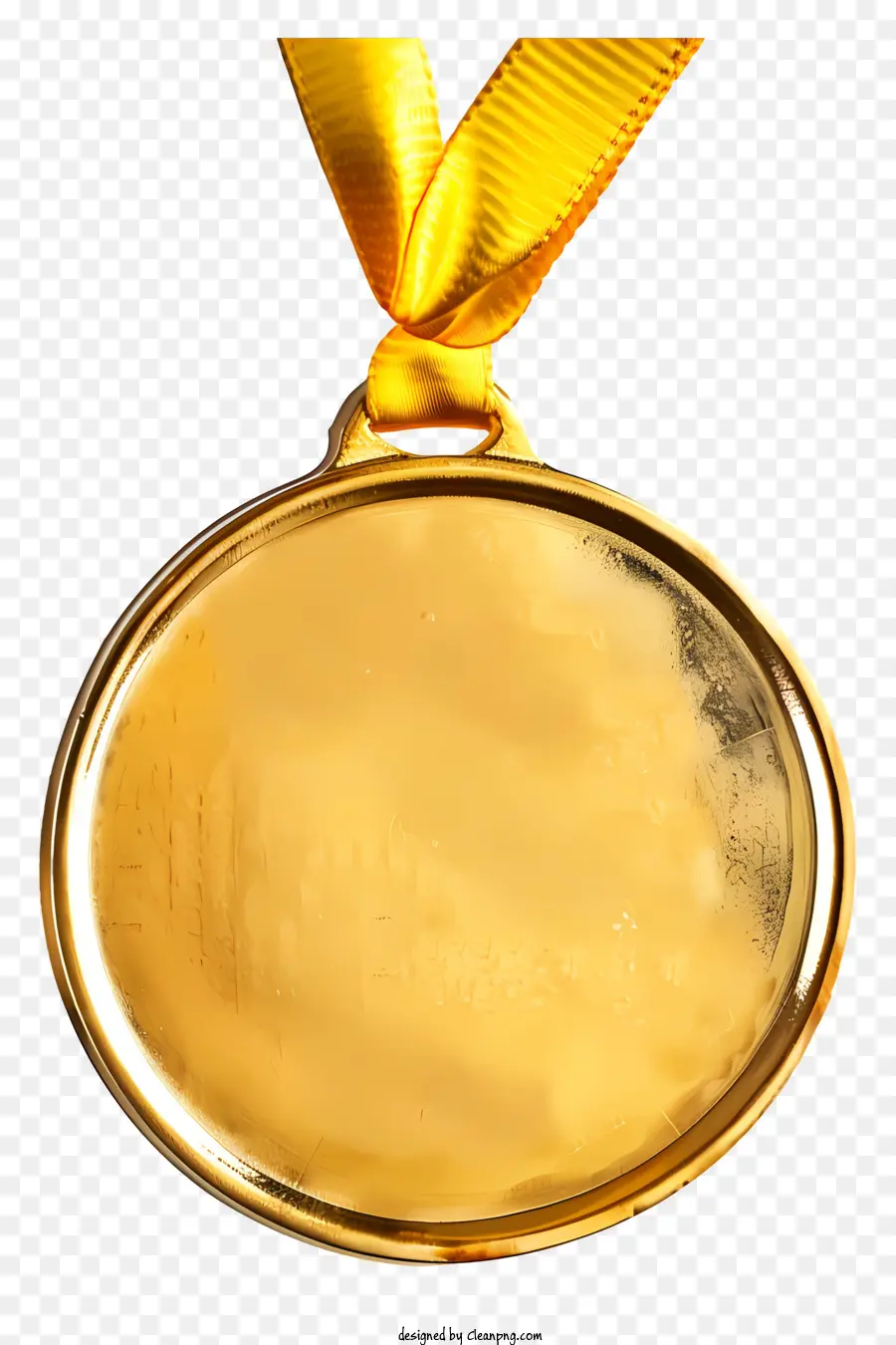 Золотая медаль，овальной формы PNG
