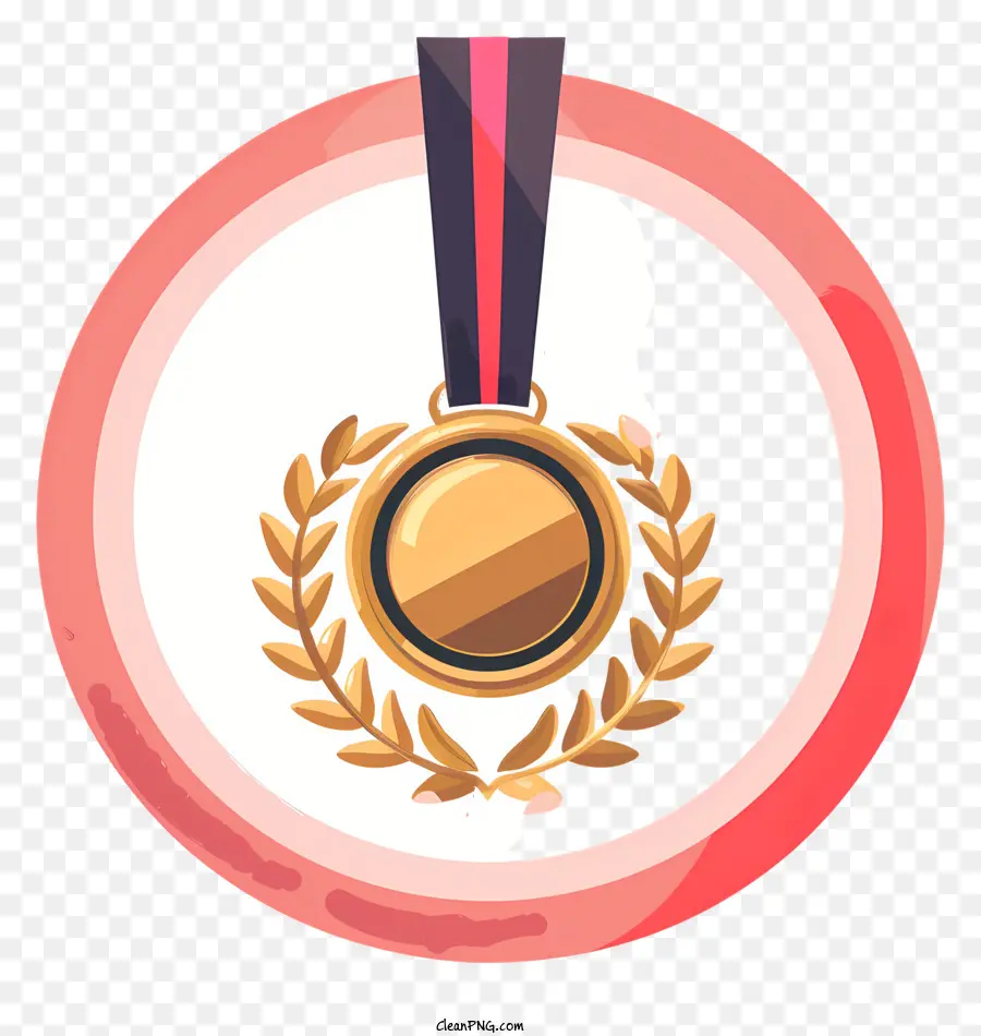 Золотая медаль，Медаль PNG