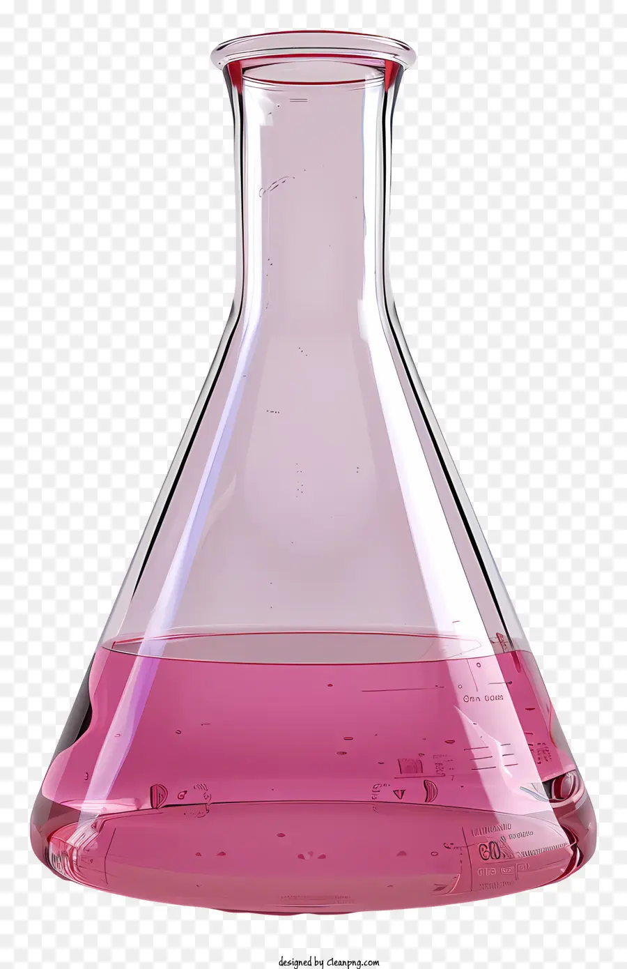 Колбу эрленмейера，розовая жидкость PNG