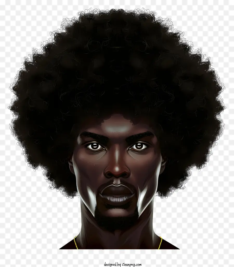 Мужская прическа，Black Man PNG