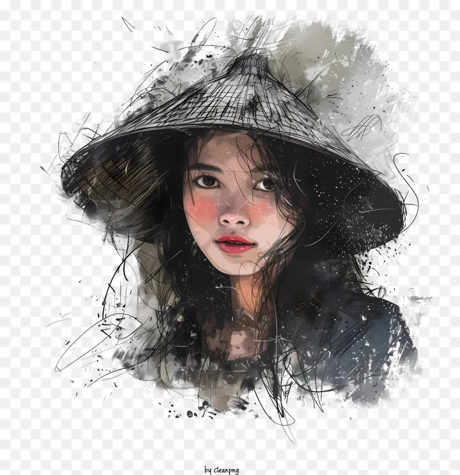 Вьетнамская девушка，Цифровые Изображения PNG