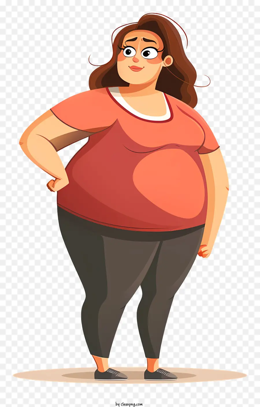 ожирение женщина мультфильм，Избыточный вес PNG