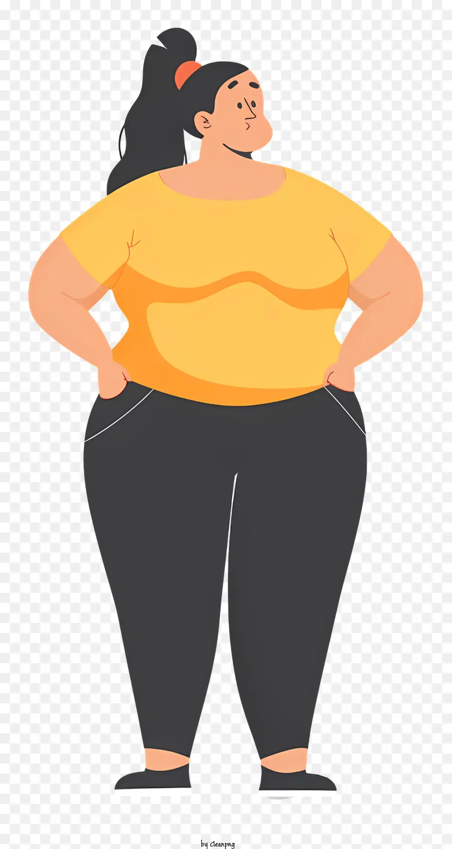 ожирение женщина мультфильм，Женщина PNG