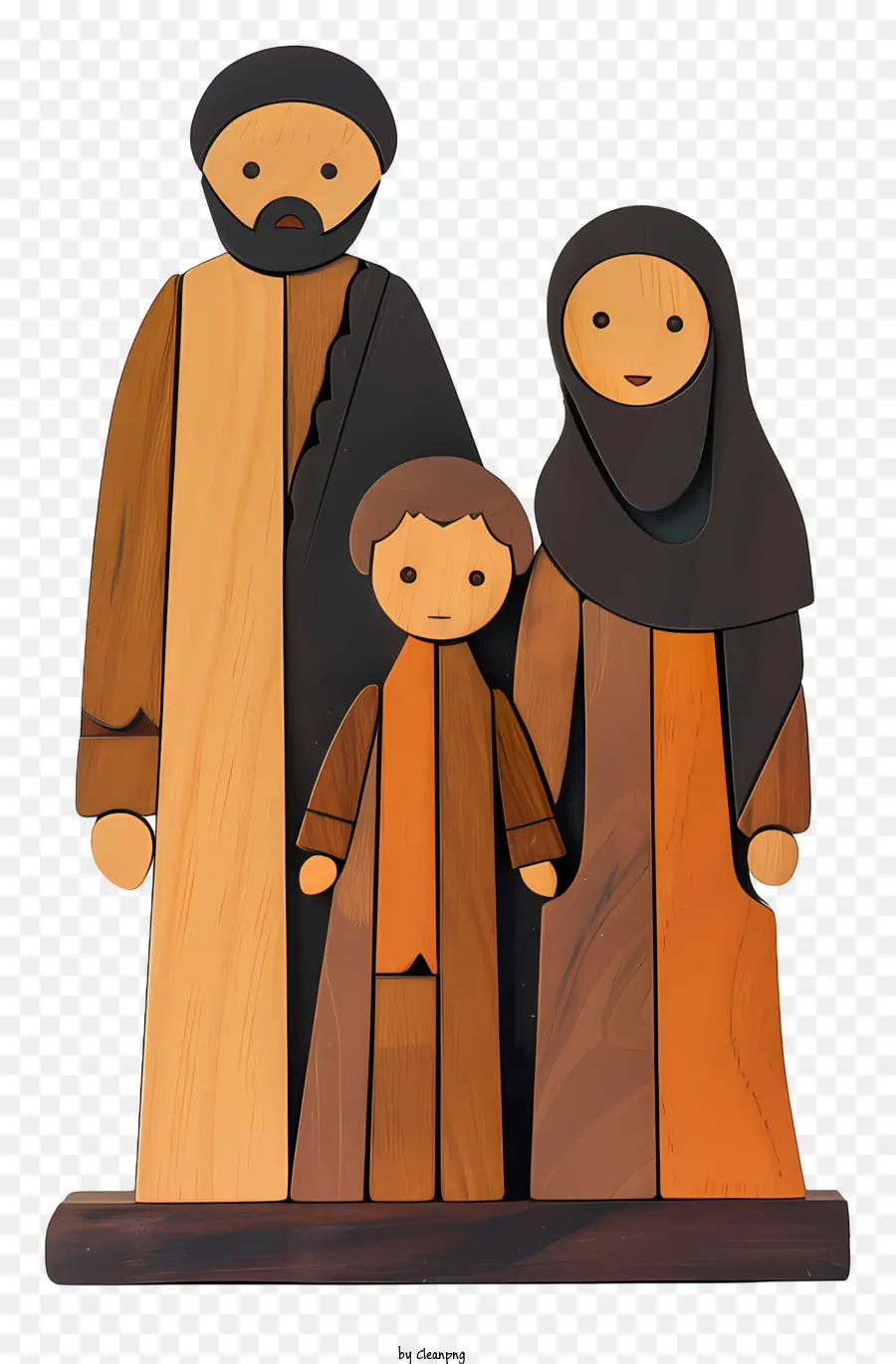 мусульманская семья，семья PNG