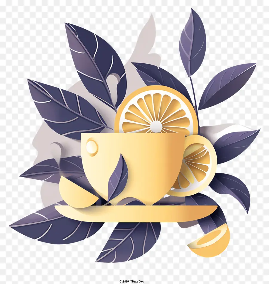Чай С Лимоном，чай PNG
