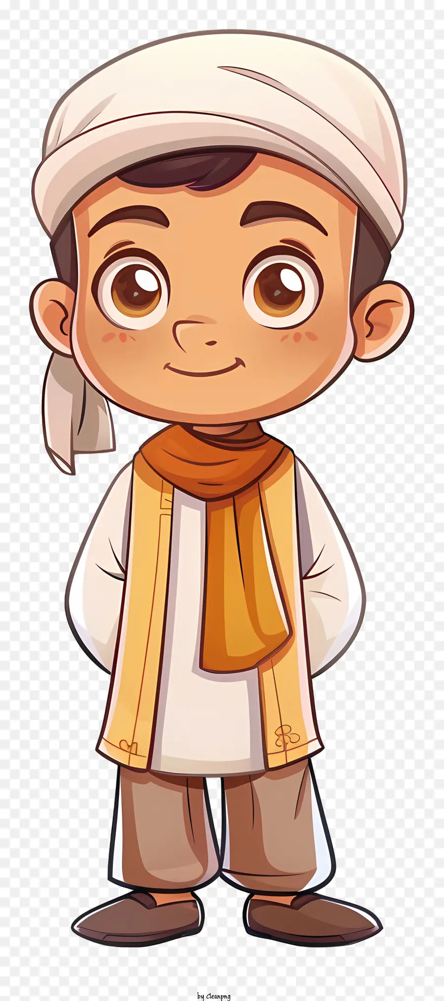 Мусульманский мальчик，мода PNG