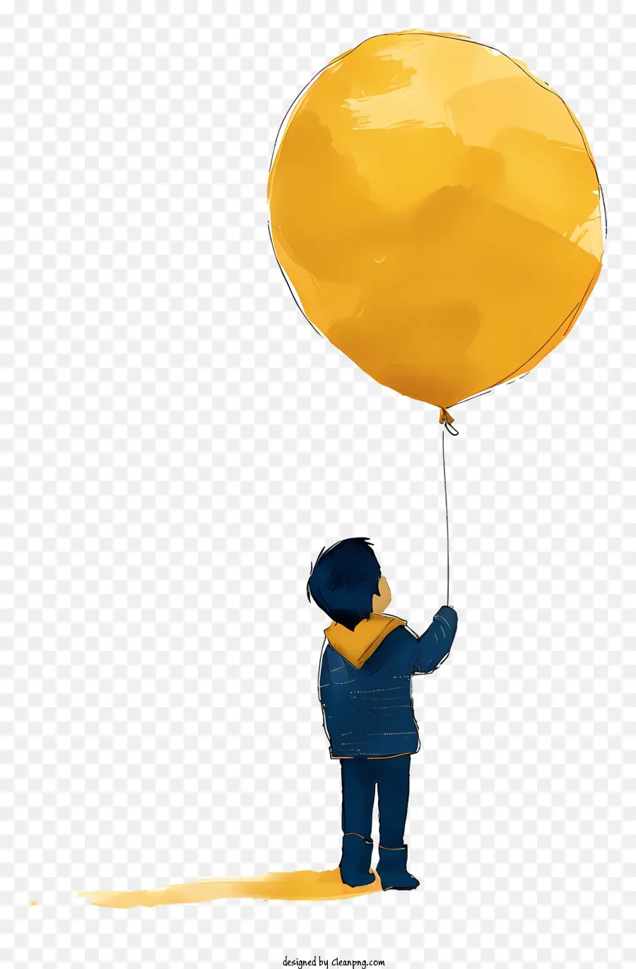 мальчик держащий воздушный шар，молодой мальчик PNG