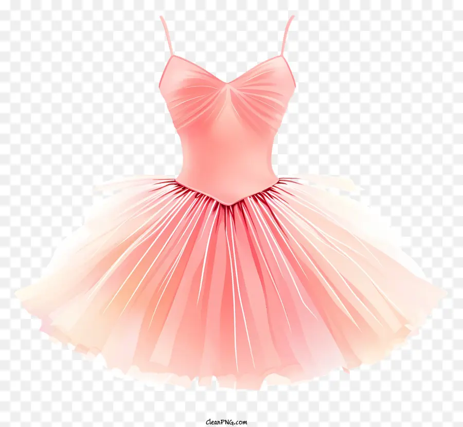 Патту балетное платье，Розовое балетное платье PNG