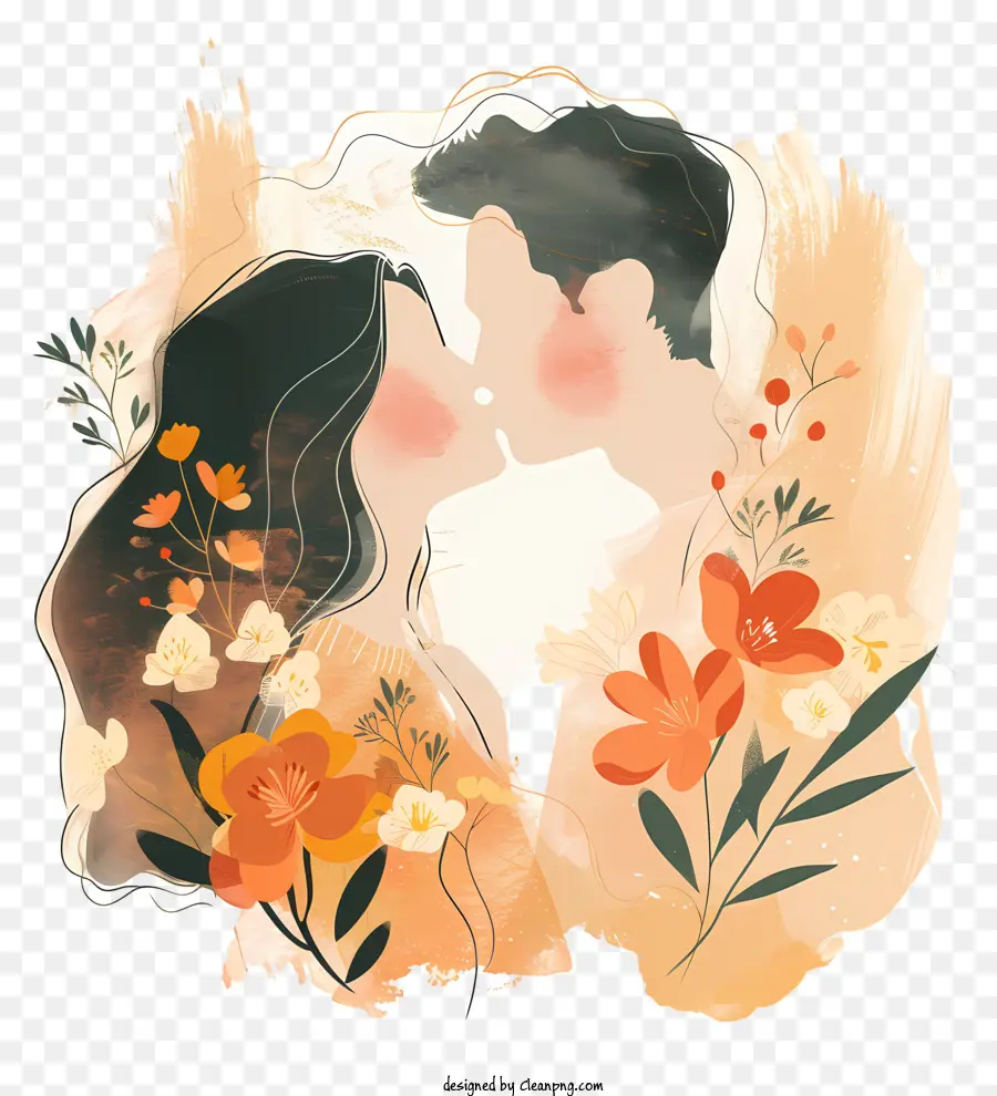 пара поцелуй，романтика PNG