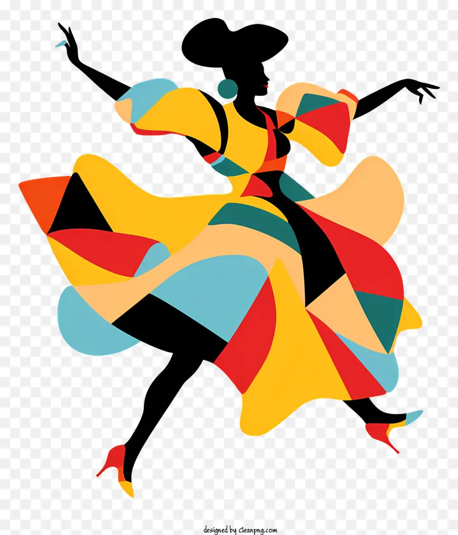 Испания Фламенко танец，Женщина PNG