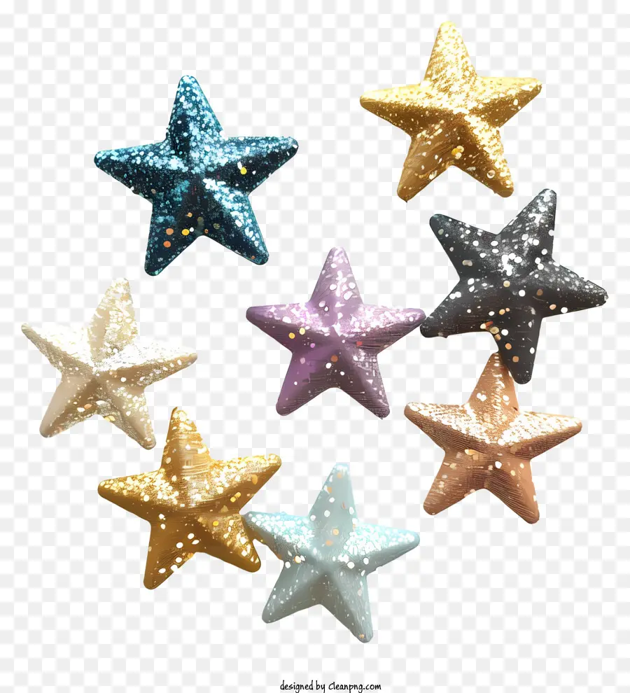 Sparkle Stars，блестящие звезды PNG