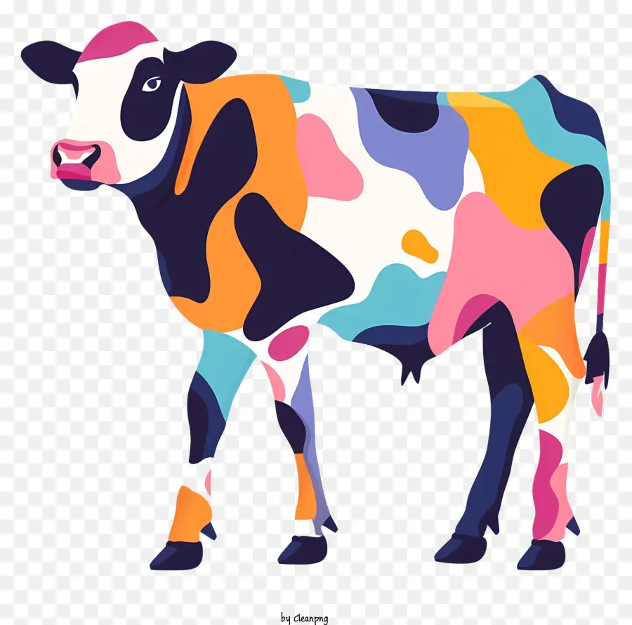 корова，Абстрактное искусство PNG