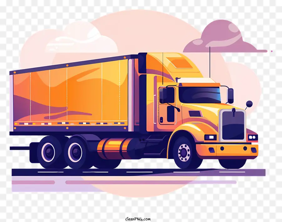 Большой доставка грузовика，грузовик PNG