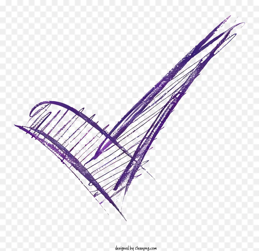Фиолетовый чек，фиолетовый PNG