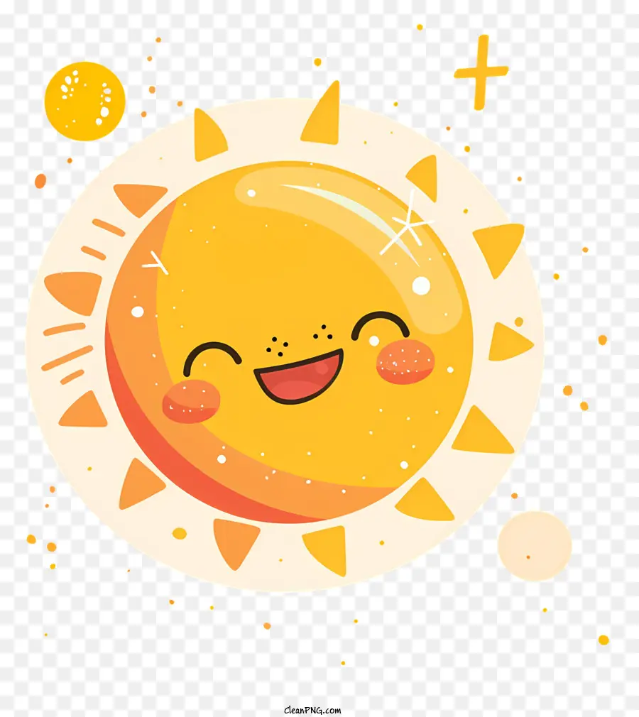 Улыбается Солнце，Cartoon Sun PNG