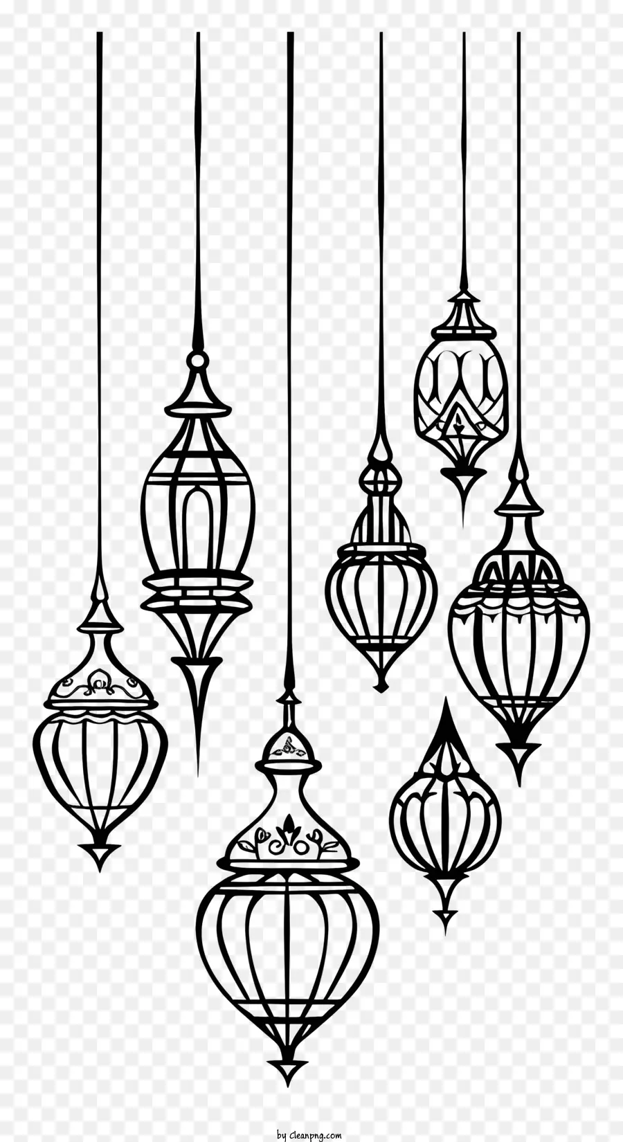 Исламская лампа，люстры PNG
