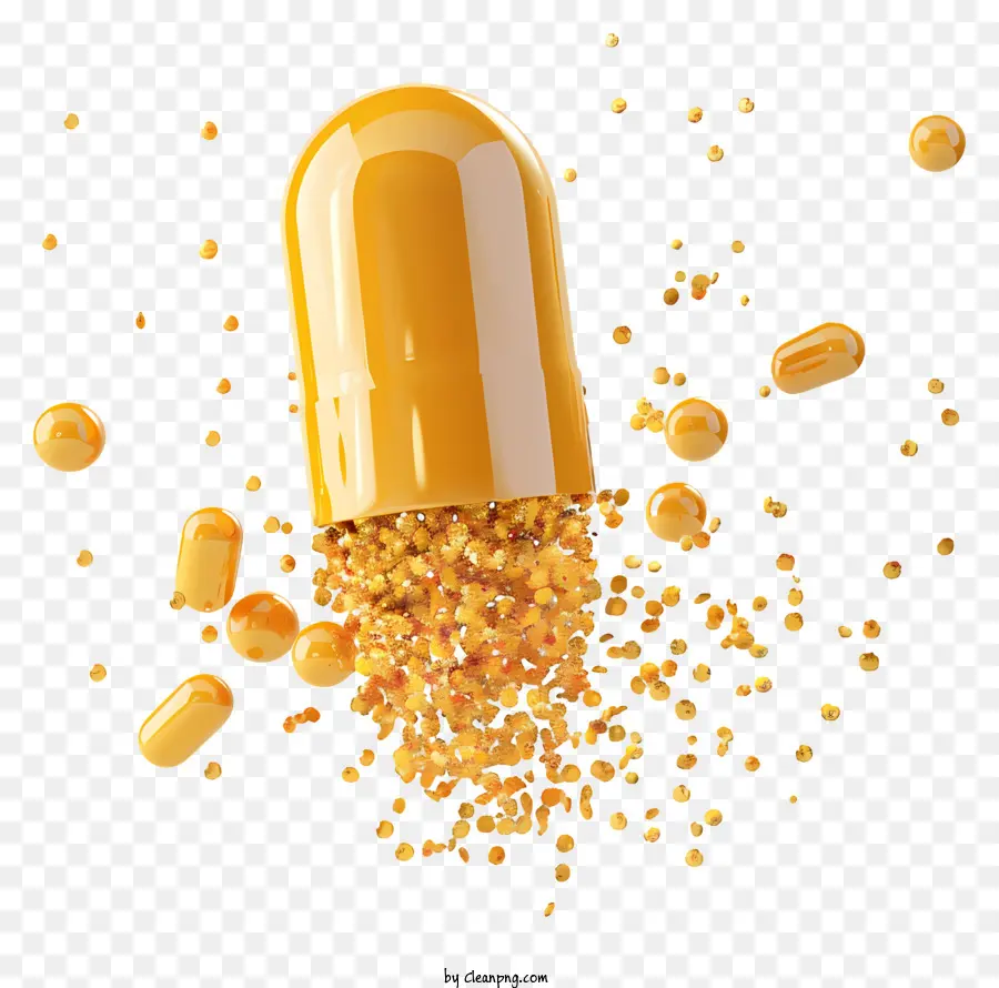 Капсула с гранулами，Pill PNG