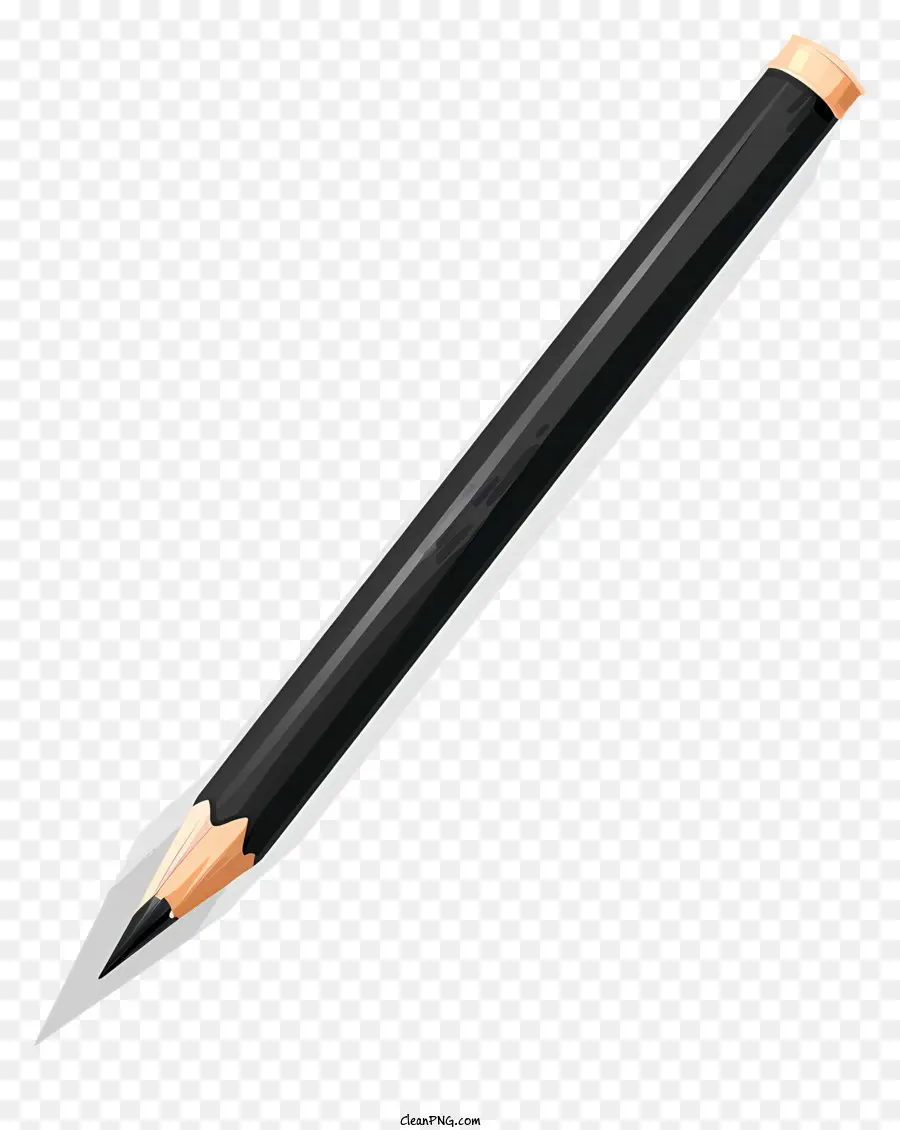 Черный карандаш，черно золотой карандаш PNG