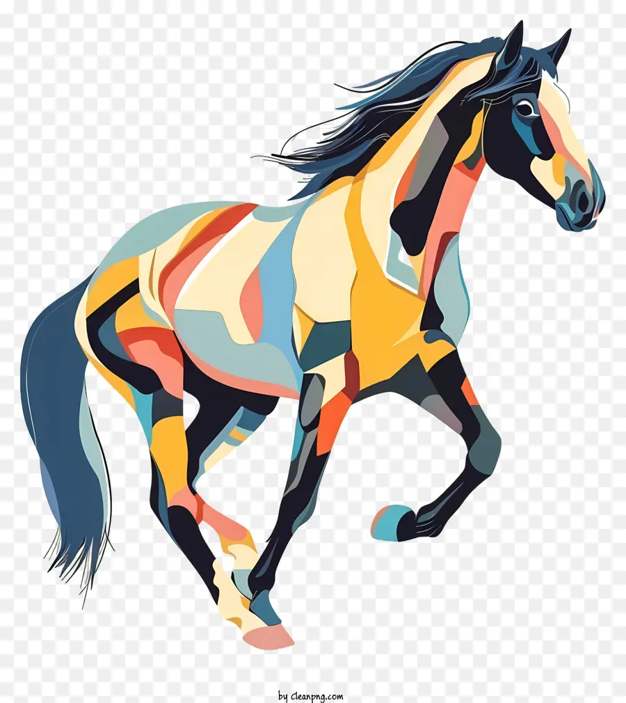 лошадь，красочная лошадь PNG