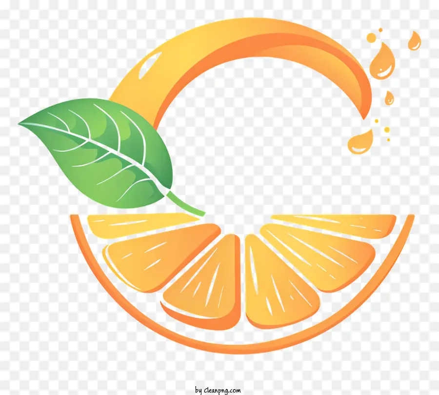 День витамина С，оранжевый PNG