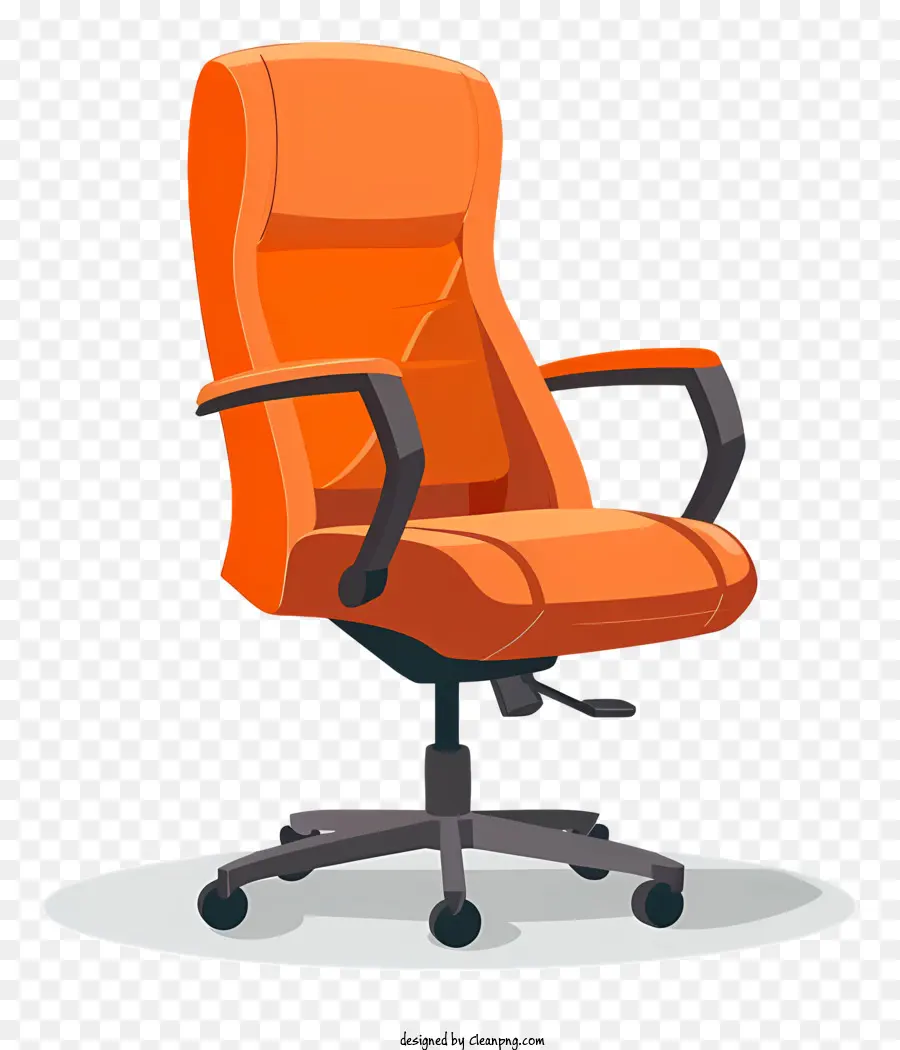 офисное кресло，оранжевый PNG