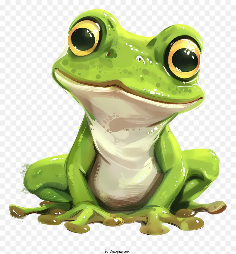 мультфильм лягушка，зеленая лягушка PNG