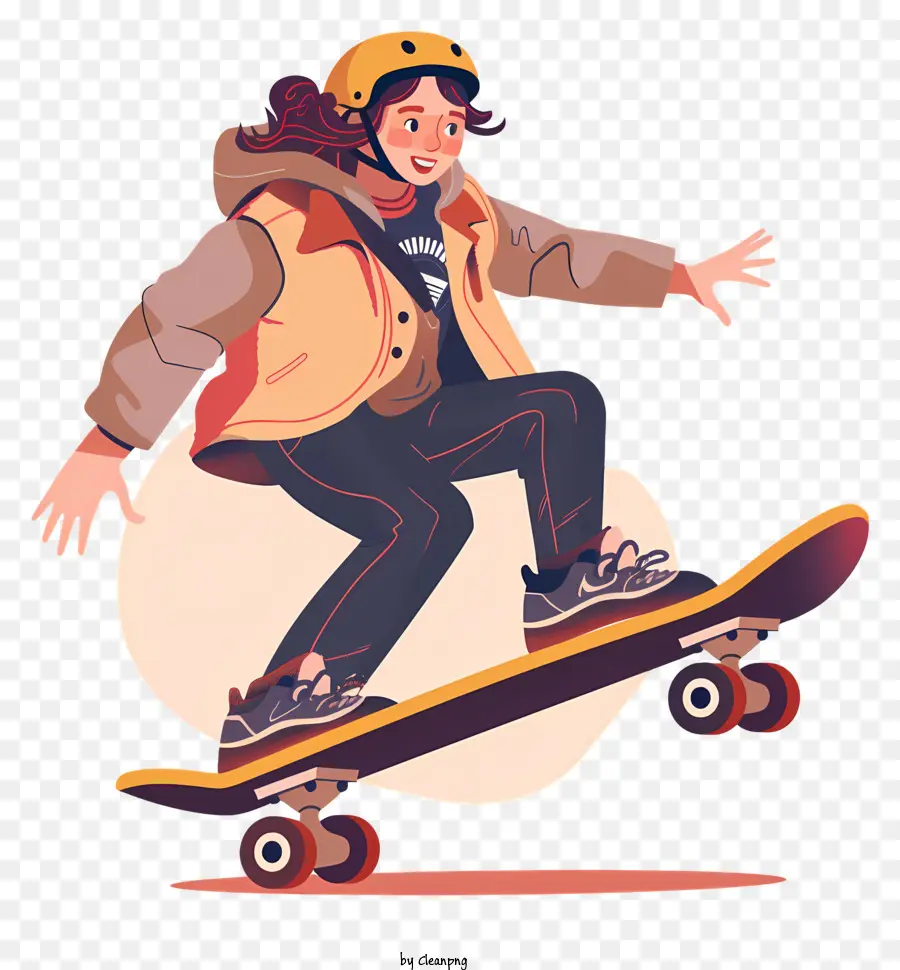 Подросток ездит на скейтборде，скейтбордер PNG