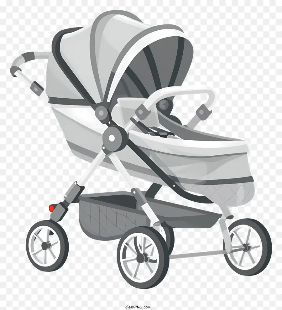 серый коляска，Baby Stroller PNG