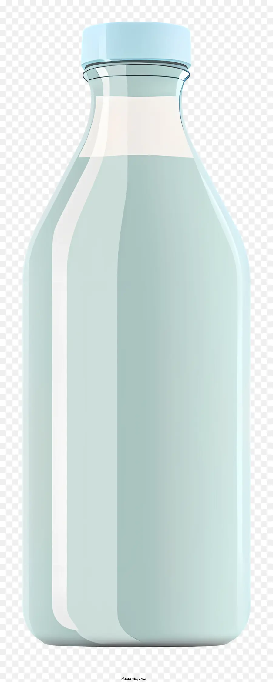 3 й бутылка молока，Прозрачная стеклянная бутылка PNG