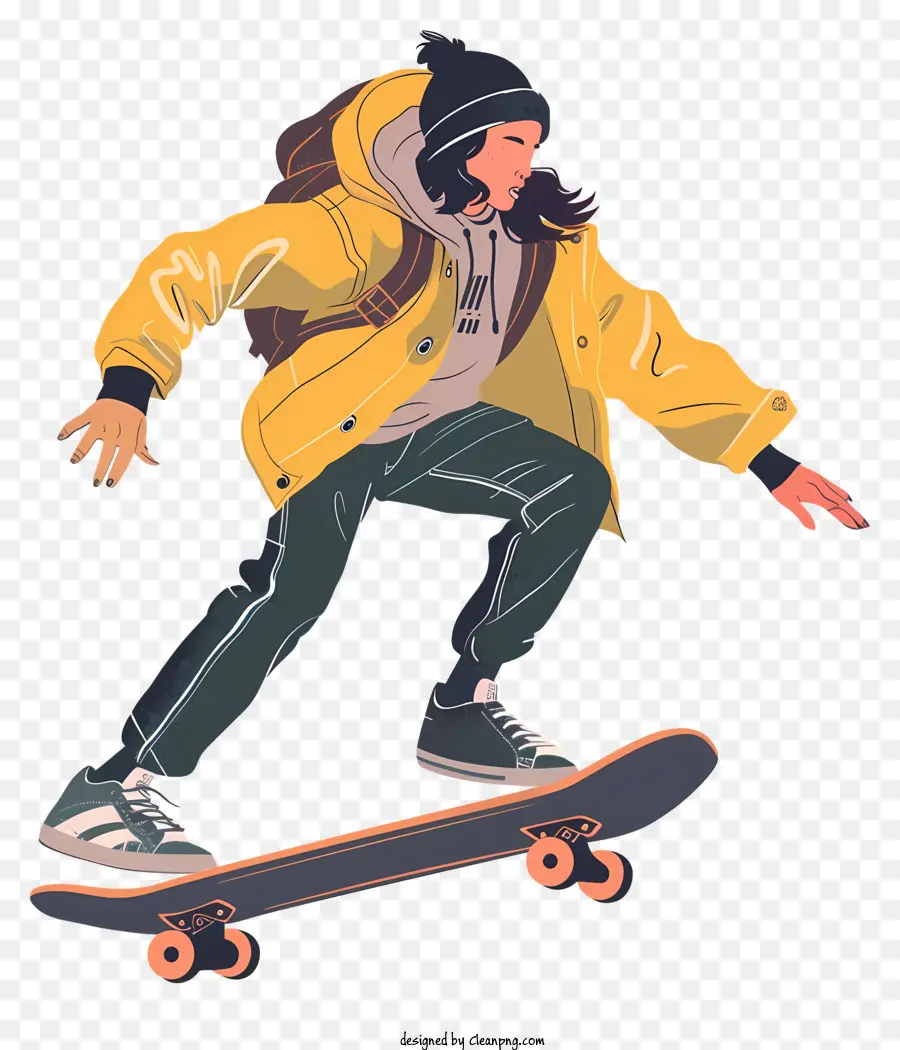 Подросток ездит на скейтборде，Скейтбординг PNG