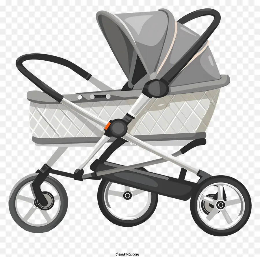 серый коляска，Baby Stroller PNG