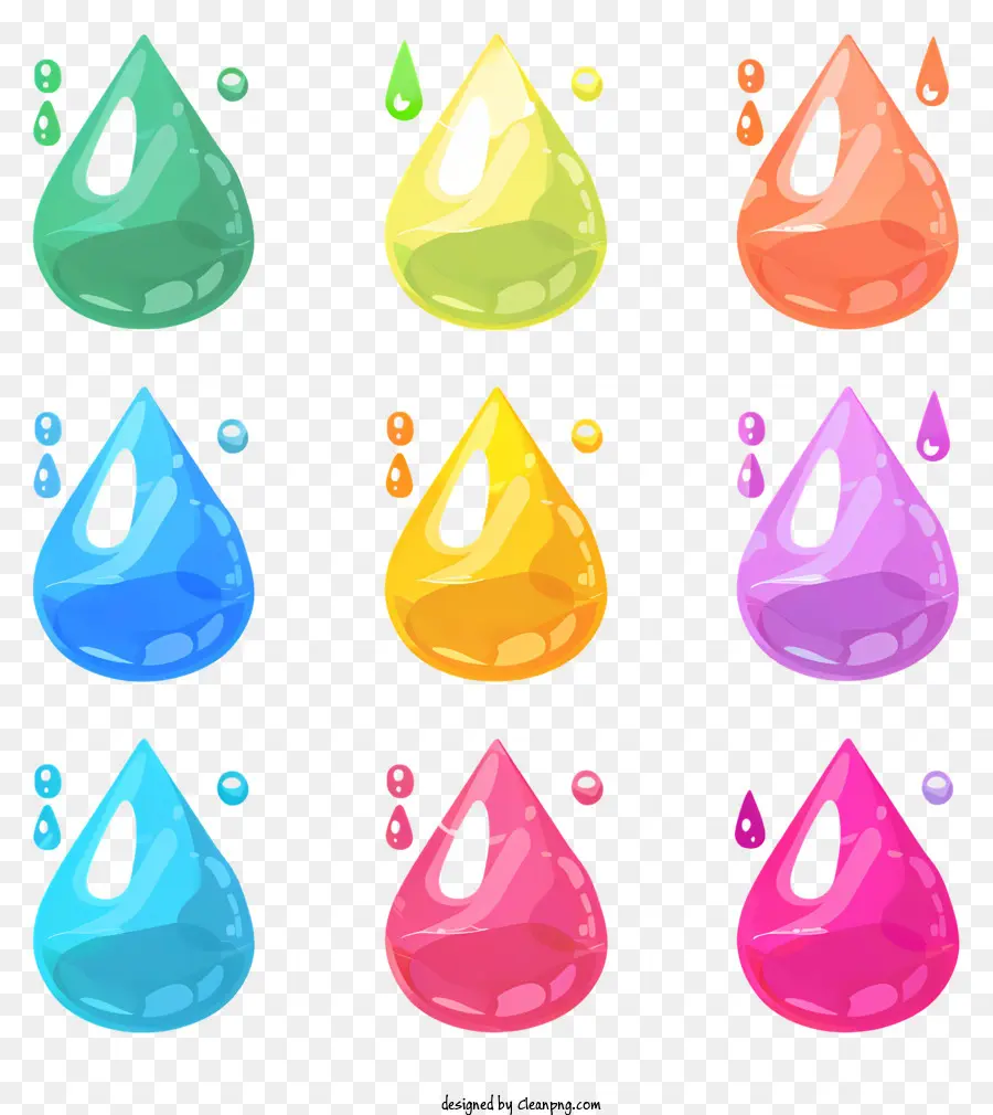 капли，Water Drops PNG