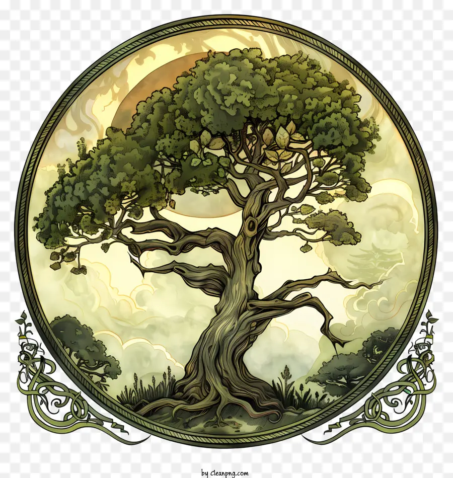 День Древонасаждения，Старое дерево PNG