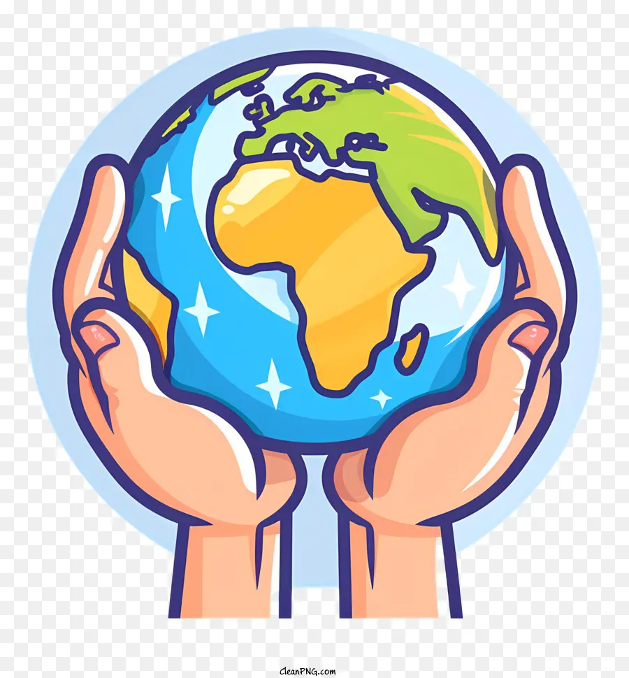 Руки держащие планету Землю，Земля PNG