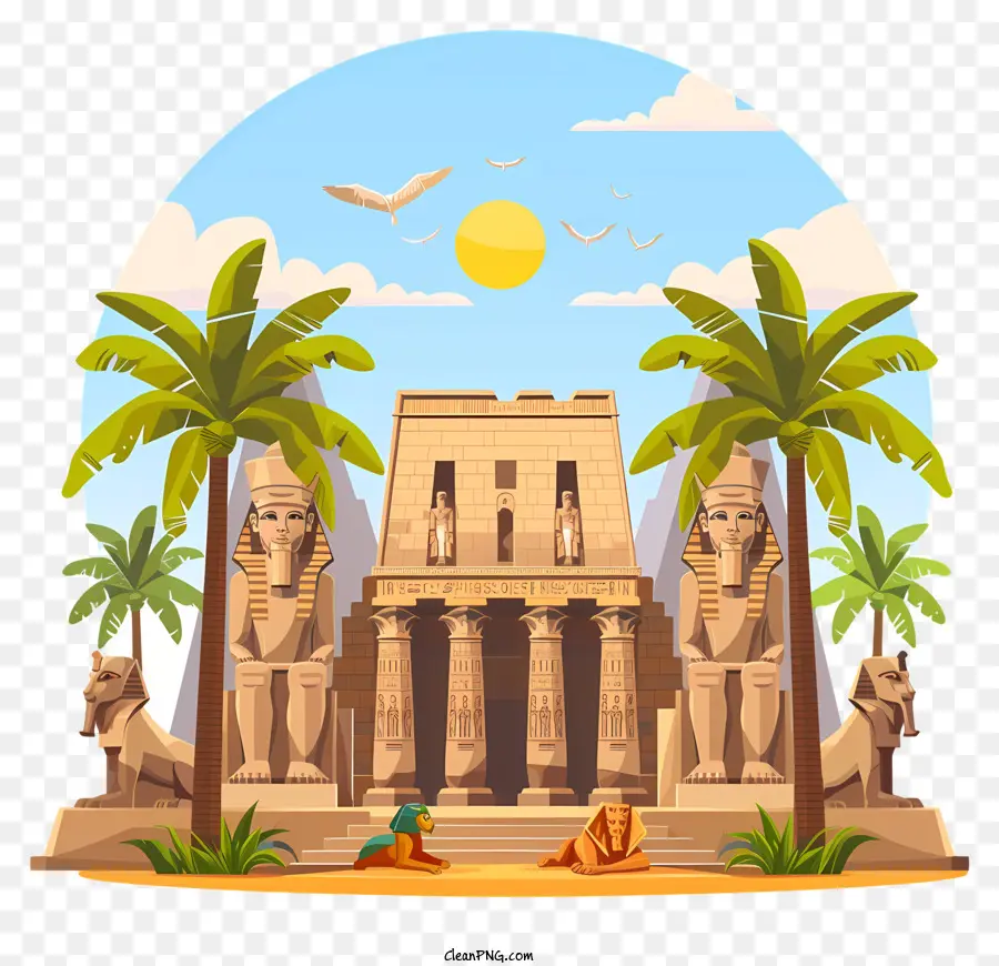 храм Египет，Древний Египет PNG
