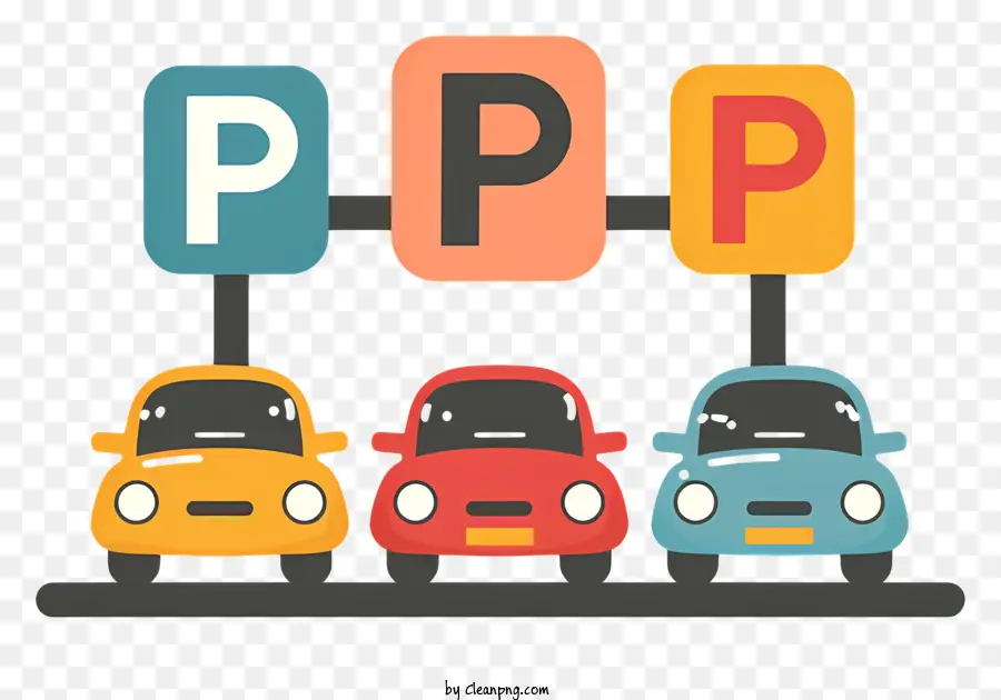 Parking，автомобили PNG