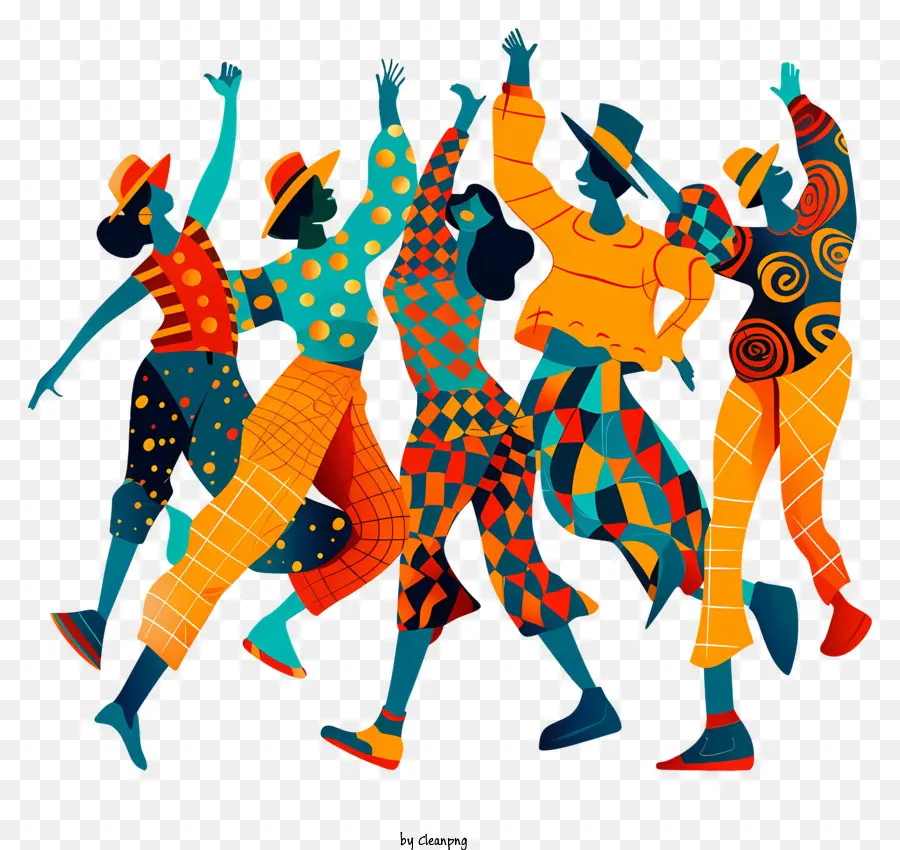 группа людей танцует，Танец PNG