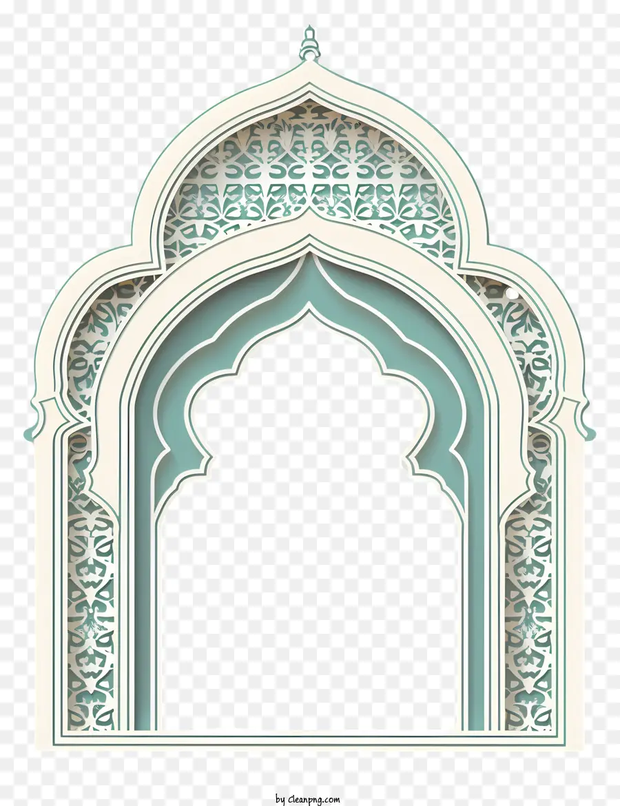 исламские рамки，декоративная арка PNG