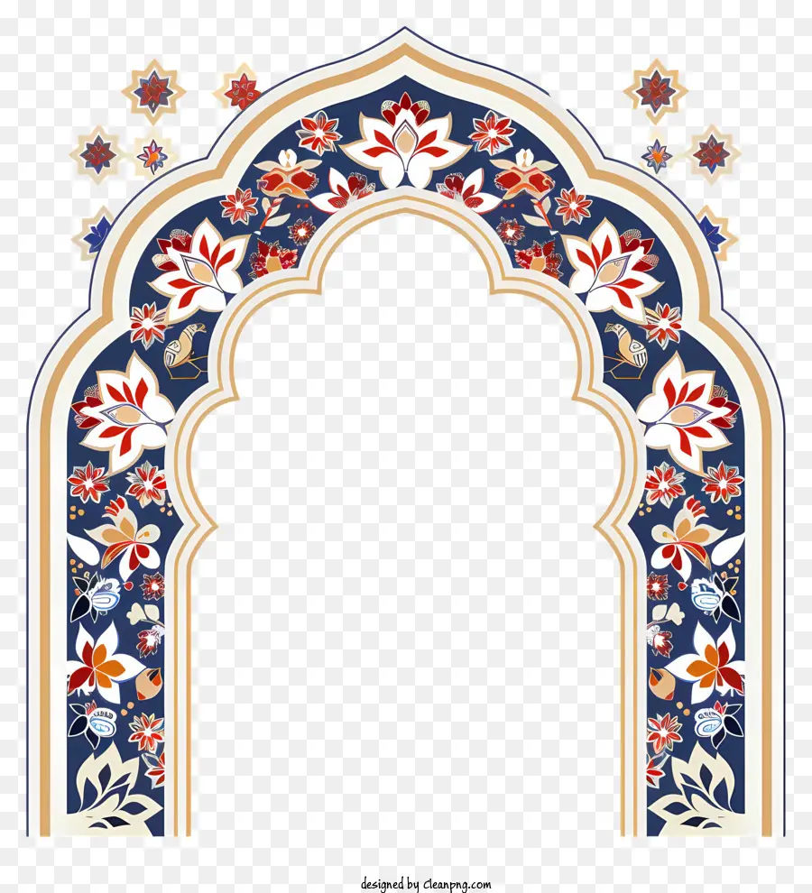 исламские рамки，богато украшенная арка PNG
