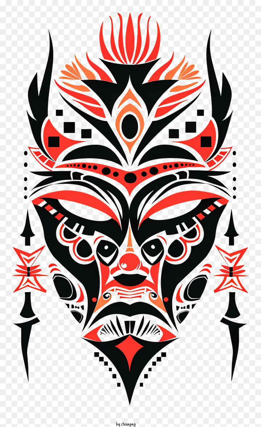 племенные татуировки，племенной маска PNG