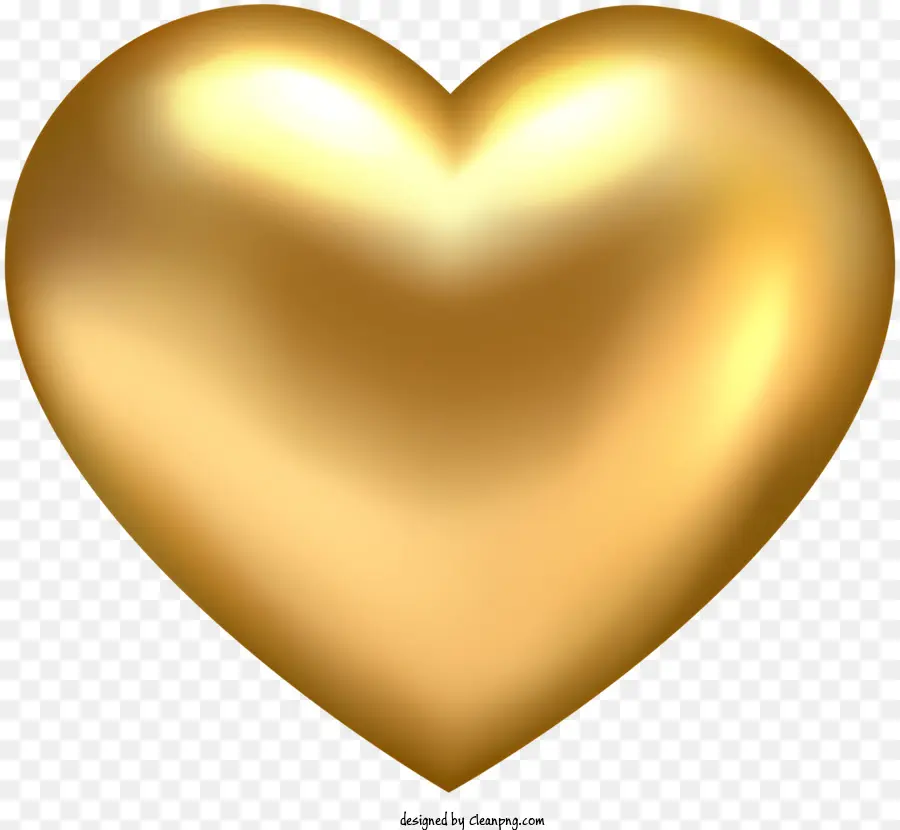 сердце，золотое сердце PNG