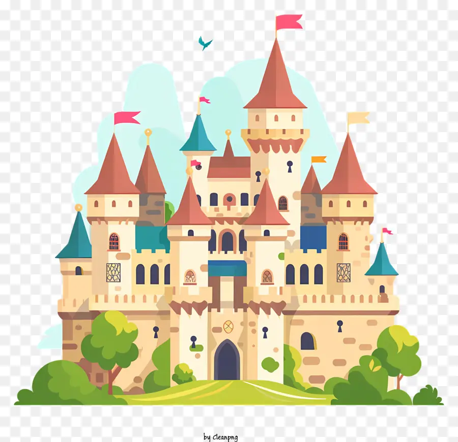 Замок средневековья，замок PNG