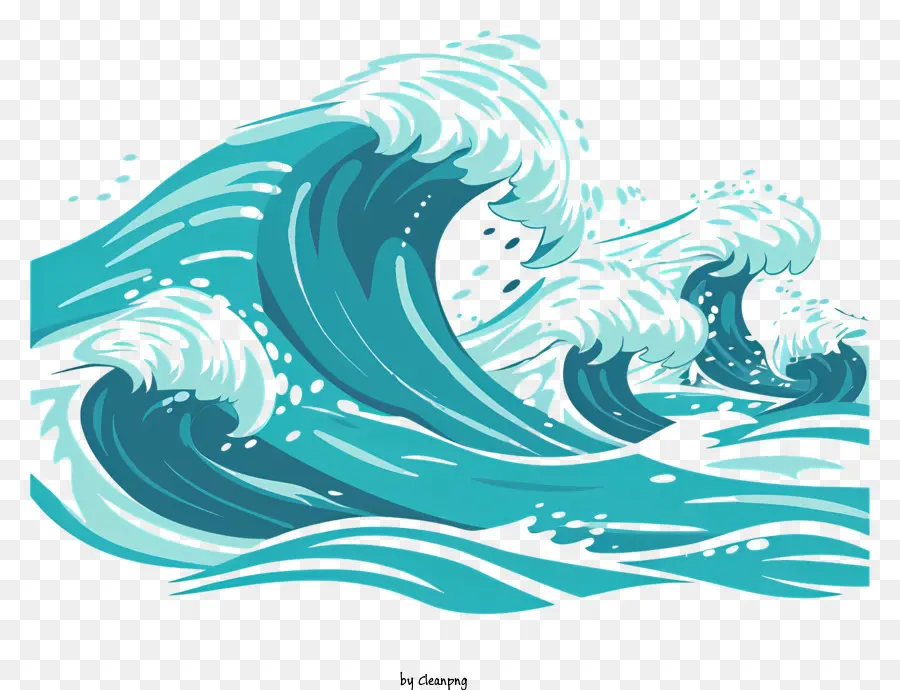 морские волны，океанская волна PNG