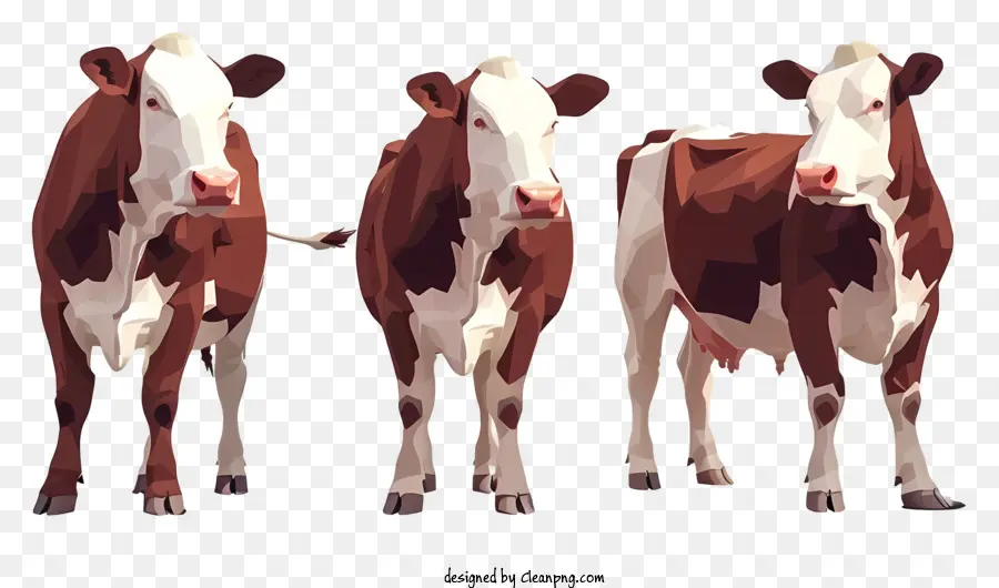 крупный рогатый скот герефордской породы，коров PNG